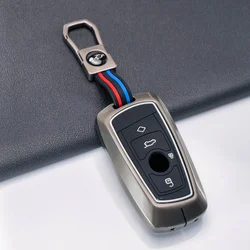 Premium Zinc Alloy & Silicone Car Key Cover Accessory (Grey)