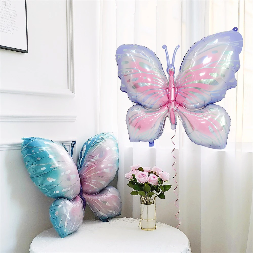 

Large Butterfly Foil Balloon Blue Pink Purple Butterfly Balloons Baby Shower Helium Globos Butterfly Birthday Party Decorations