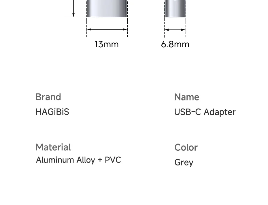 Hagibis Lightning & USB-C Bidirectional Charging Adapter