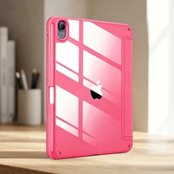 Magnetic Flip Smart Cover with Pencil Holder - iPad 10th 11th (A16) (Watermelon Red)