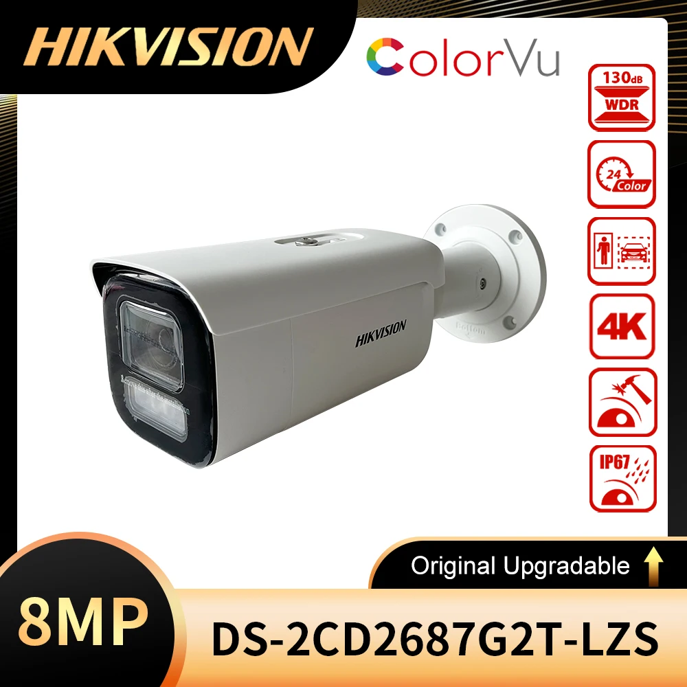 

hikvision AcuSense DS-2CD2687G2T-LZS 8 MP ColorVu Motorized Varifocal Bullet Network Camera