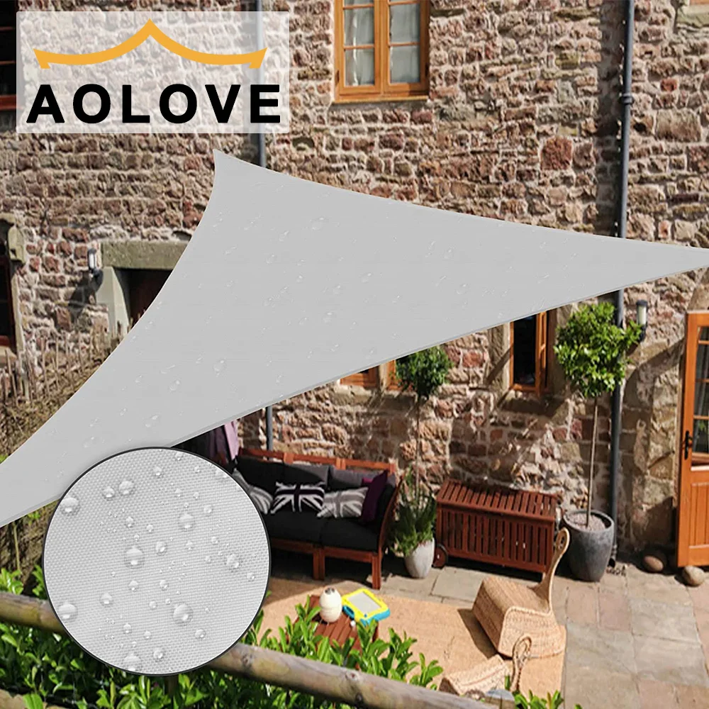 UPF50 Tenda Da Sole UV - 7x7x7 Triangolo Idrorepellente Vela Protezione Solare 12224704