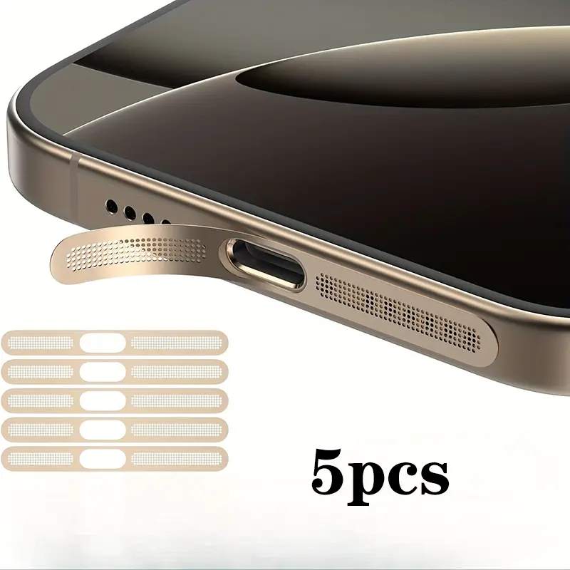5Pcs Metal Dustproof Net Sticker For iPhone 16 Pro 15 14 13 12 Series Earpiece Speaker Hole Anti-dust Mesh Protector Compatible - Image 7
