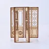 2pcs/4pcs Dollhouse Window Grid Frame Construction Material Chinese Furniture Model Building Miniature Decorative Wooden Craft 2