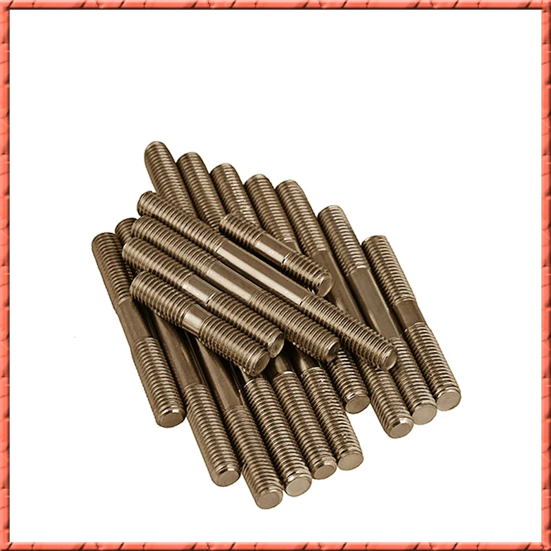 티타늄 더블 엔드 스터드 볼트, 더블 스레드 다월 나사, Ti 볼트, GR2, M10x30, 40, 45, 50, 55, 60, 80, 100/120, 10 개/로트
