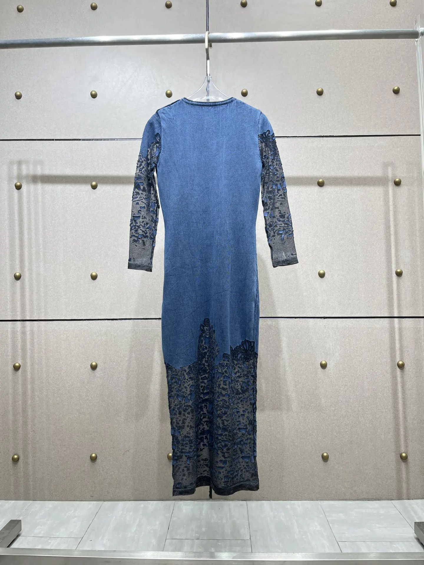 

2024 Women's Clothing washed knit dress Spring Summer New 413