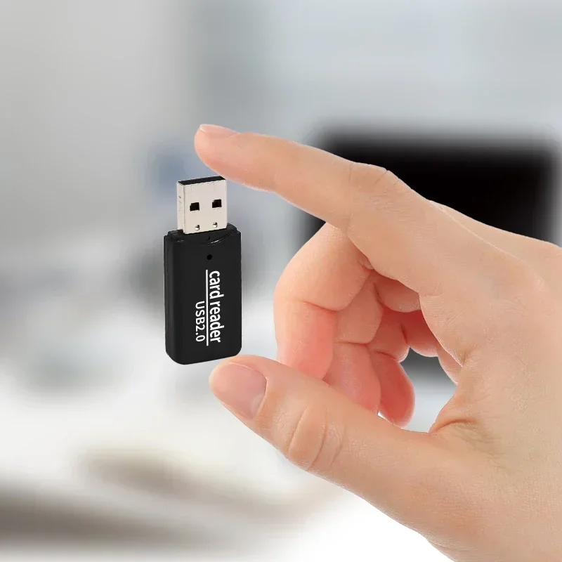 Card Reader Compact and Lightweight Highspeed 2.0 Card Reader USB Interface TF/microSD/Mobile Phone Memory Card Reading/Writing