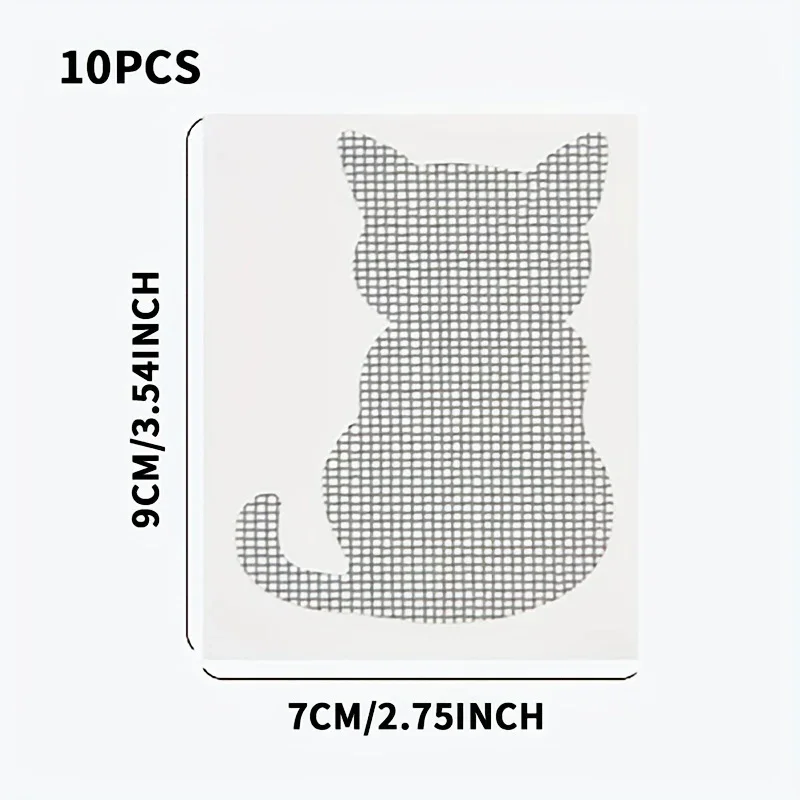 10/20pcs-Window Screen Repair Subsidy Window Screen Stickers Self-adhesive Window Screen Patch Broken Holes Repair Subsidy