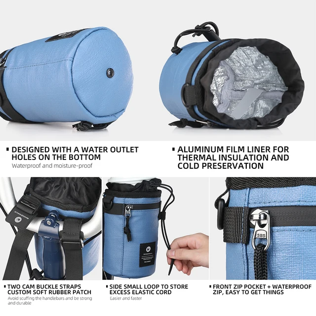 편안하고 편리한 라이딩을 위한 Rhinowalk 자전거 물병 가방