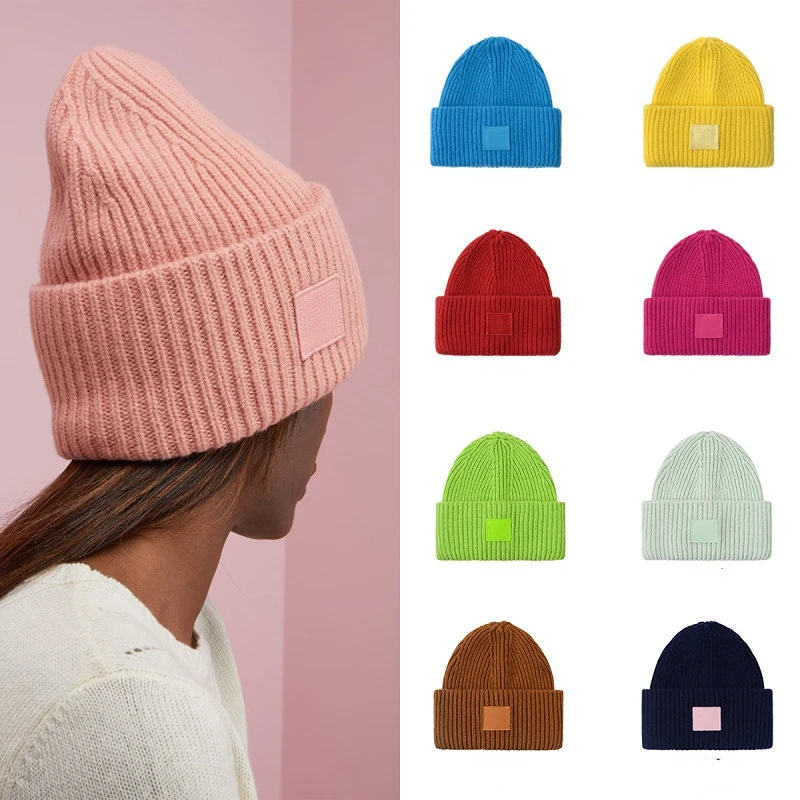 

Luxury Brand Designer Customization Men's Women's Hats Face Smile Embroidery Cap Warm Beanies