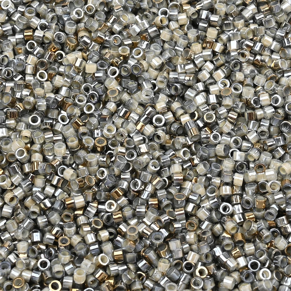 2,5 mm japanische antike Glasperlen, goldfarben plattiert, Mini-Perlen, handgefertigt, DIY-Halskette, Armband, Schmuck, Accessoires, Materialien – Detail 13