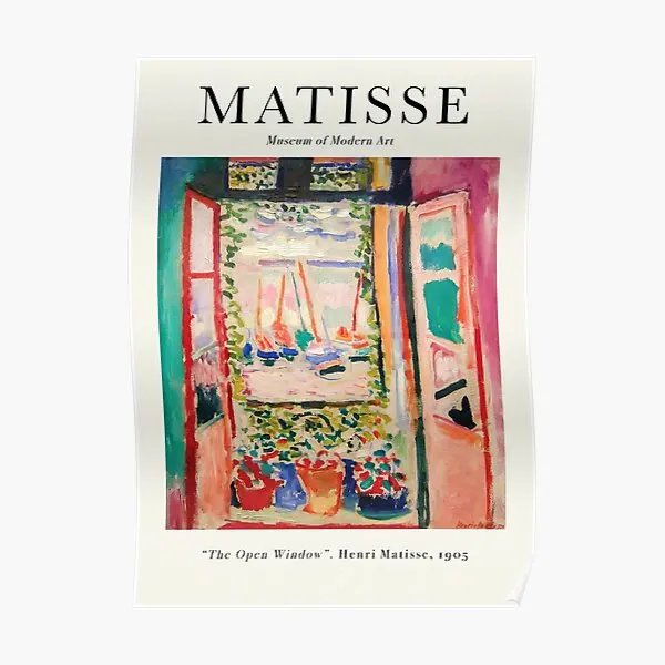 

Винтажный постер с надписью «The Open Window», 1905
