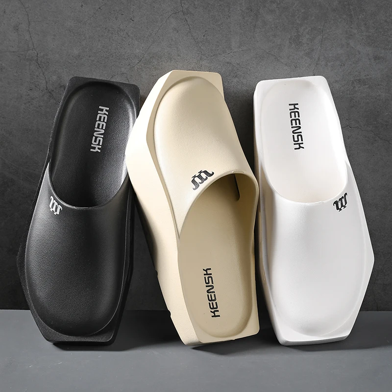 Kostenloser Versand geschlossene Zehen halbe Schuhe für Männer Gummi pantoffeln Slip-On Rutschen Gartens chuhe Clogs weiche bequeme Luxusmarke Designer – Detail 16