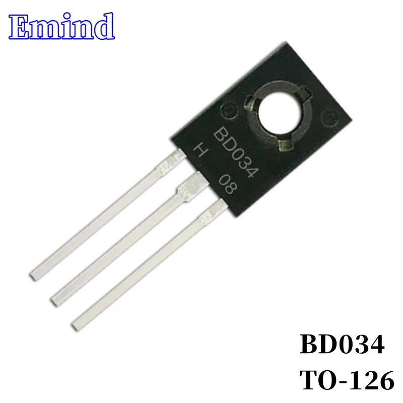 

10/20Pcs BD034 DIP Transistor TO-126 Type PNP Bipolar Amplifier Transistor