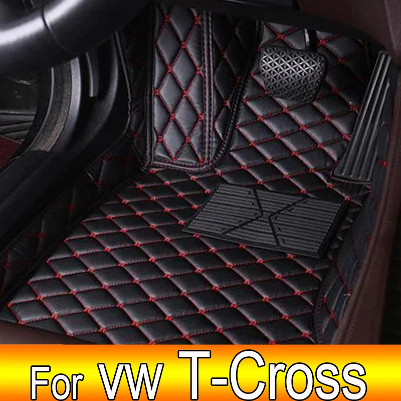 

For Volkswagen vw T-Cross Tcross 2023 2022 2021 2020 2019 2018 Car Floor Mats Carpets Parts Covers Auto Interior Accessories