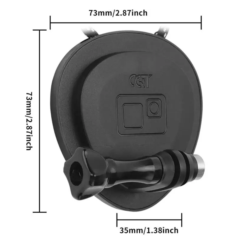 Support aimanté pour caméra action GoPro DJI Insta360 - Fixation ventouse