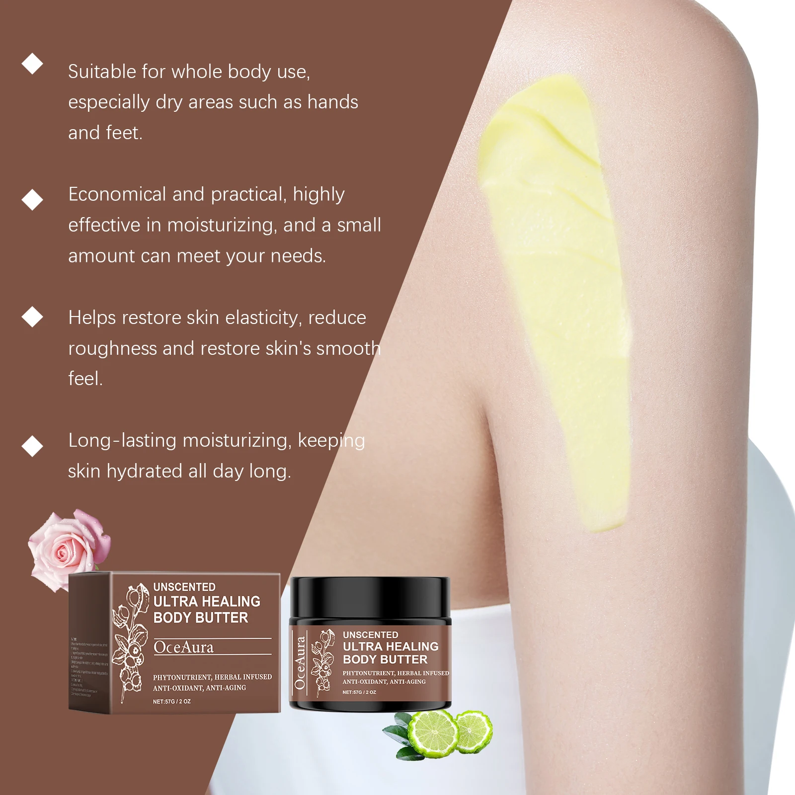 Moisturizing Body Lotion Dry Skin Smooth Increase Elasticity Nourishing Whitening Refreshing Non Greasy Rejuvenating Body Cream 5