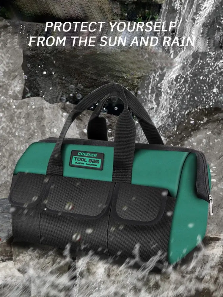 tool bag 1PC Multifunctional Tool Bag Waterproof Durable Electrician Canva Thickened Carpentry Tool Bag Large Maintenance Storage