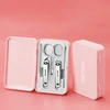 Portable Sharp Nail Clippers Set with Plastic Box, Manicure Pedicure Tools, Nail Cutter Ear Pick Eyebrow Scissors, Family Gifts 2