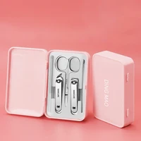Portable Sharp Nail Clippers Set with Plastic Box, Manicure Pedicure Tools, Nail Cutter Ear Pick Eyebrow Scissors, Family Gifts 2