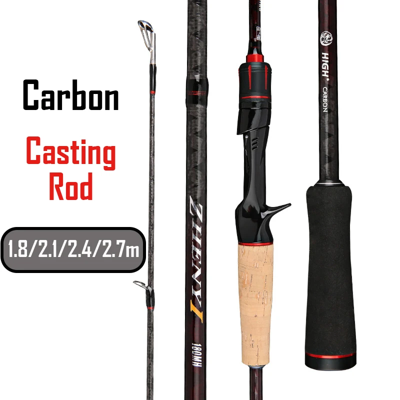 Medium Hardness Carbon Fiber Lure Carp Trout Fly Fishing Rod Spinning and Casting  Rod 1.8/2.1/2.4m Boat Raft Stream Fishing - AliExpress