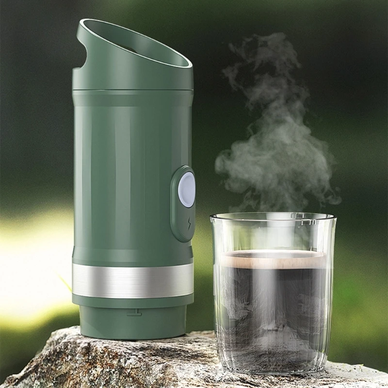Portable Espresso Machines Rechargeable Electric Coffee Machines for Capsules Ground Coffee for Car Camping Travelling