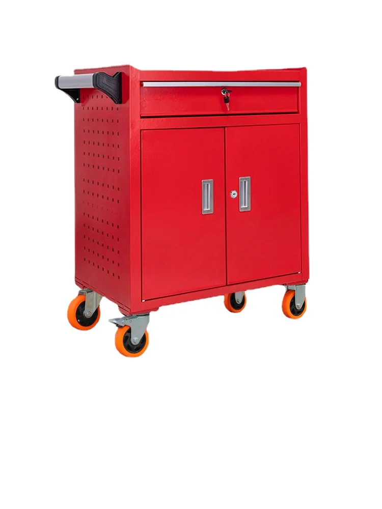 household multifunctional hardware toolbox manual tool set electrician maintenance toolbox household emergency kit Wyj Hardware Toolbox Workshop Tool Cabinet Maintenance Small Trolley Box Parts Cabinet