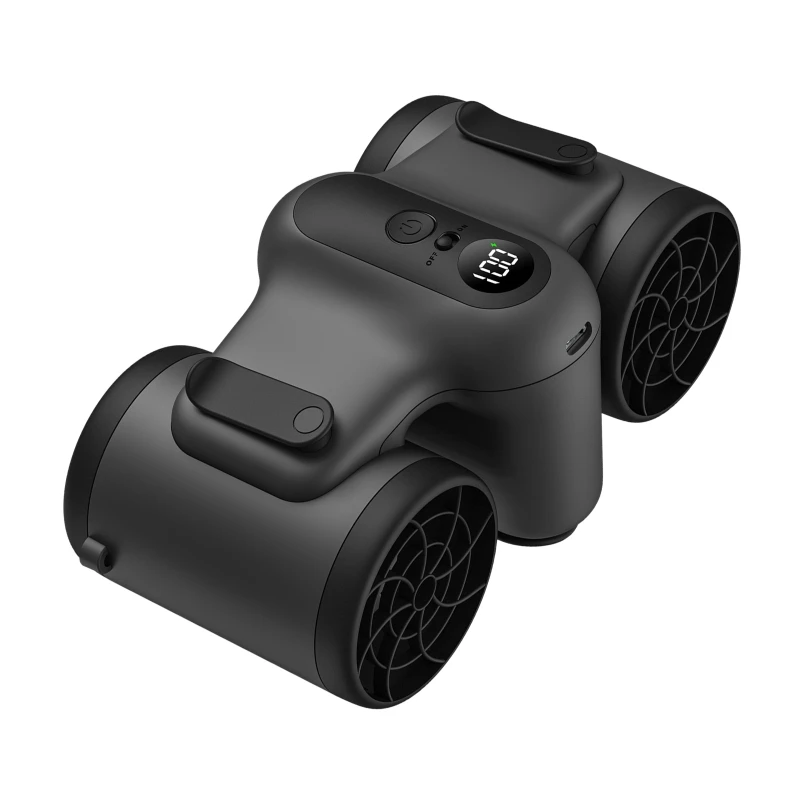 Mini Waist Clip on Fan Hands free Wearable Neck Cooling Fan 3 Speed