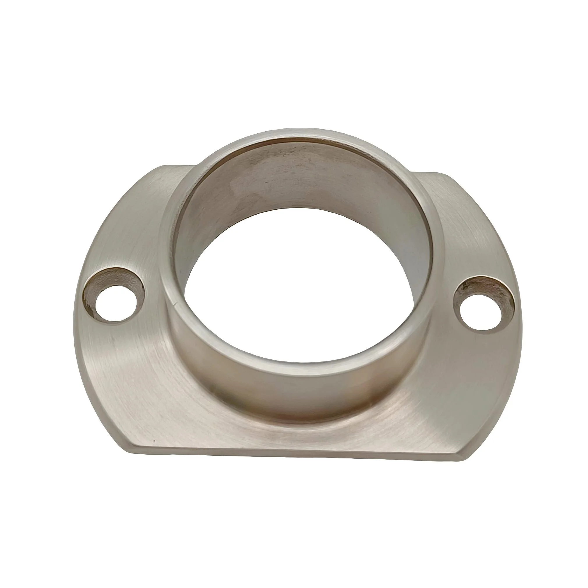 Stainless Steel 316 Satin Polished Oblong Flange Handrail Base Flange for 50.8 mm Railing