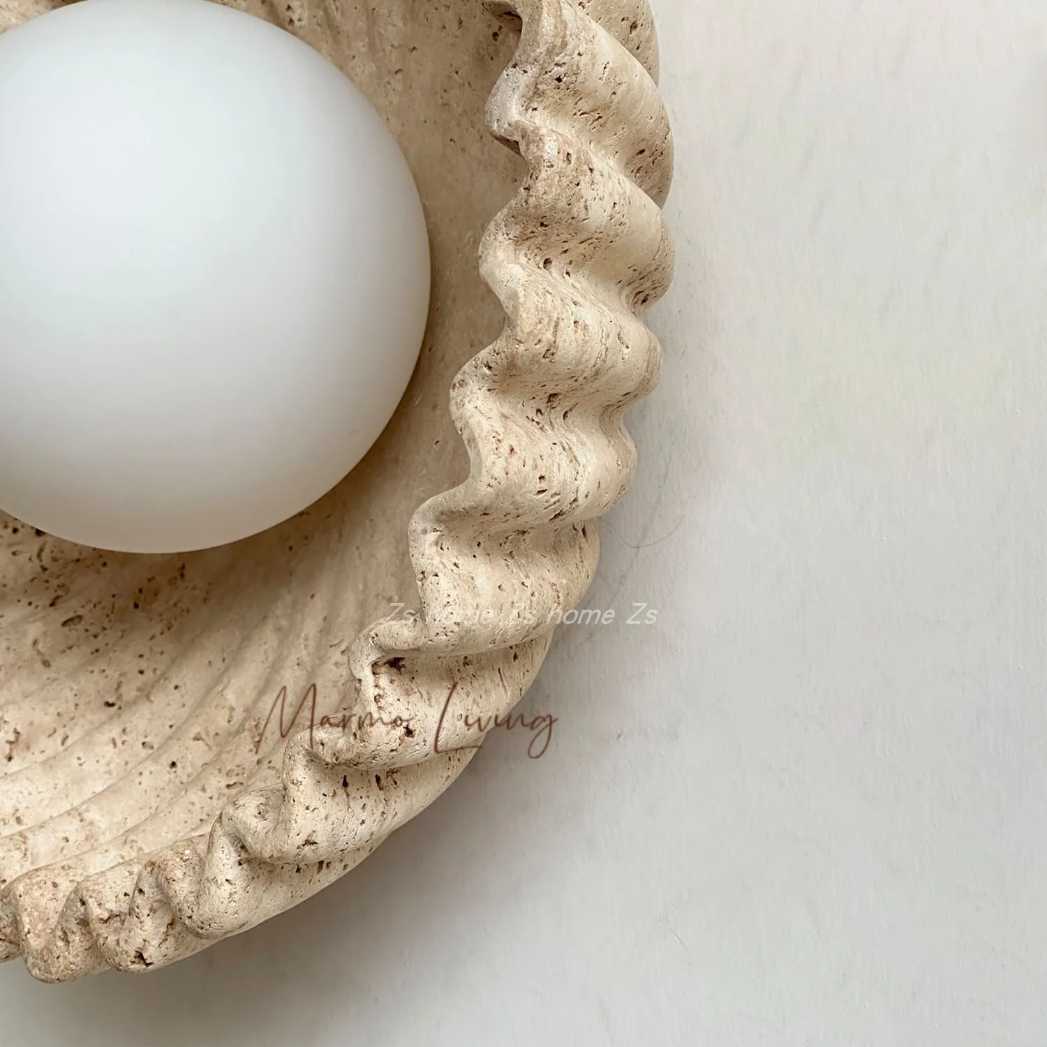 Luxury Wabi Sabi Stone Wall Lamp 4