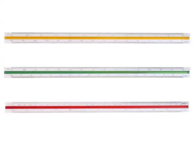 Architecture Equipment Compare Maped 1:500 To 1:2500 Scale Triangular ...