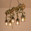 SAMAN American Country Pendant Lamp Retro Creativity Plant Music Restaurant Cashier Counter Bar Cafe Milk Tea Shop Chandelier 5