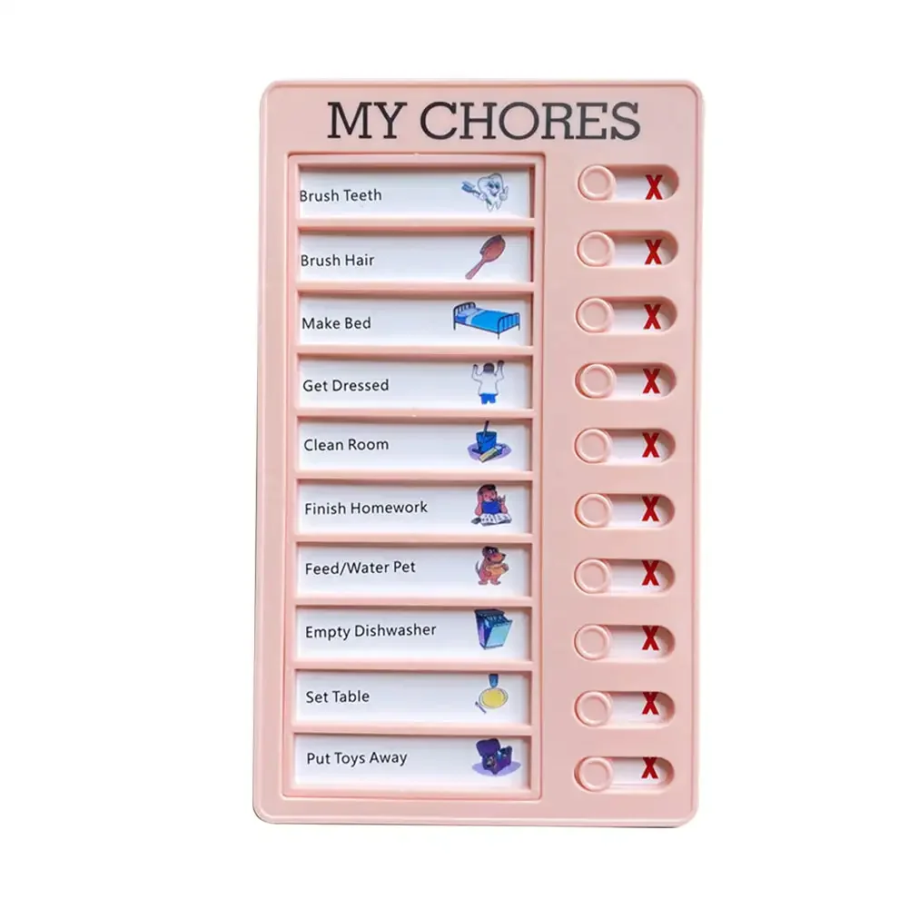 Reusable My Chores Checklist Task Board Daily Schedule Planner Memo Chore Chart Kid Responsibility Behavior Self-discipline Card