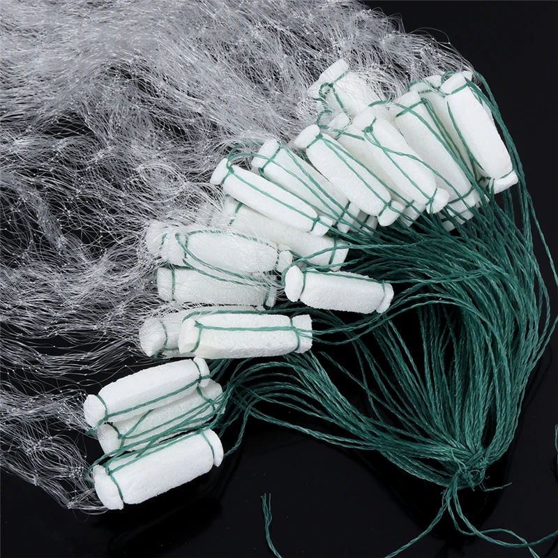 Monofilament Fishing Net Single Layer Fish Gillnet with Float Trap 8M/20M