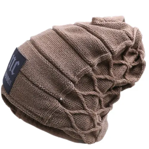 Winter Adult Men Warm Beanies Skullies Fashion Letter Knitted Women Hat Outdoor Colorful Casual Soft Wool шапка мужская кепка - Image 2