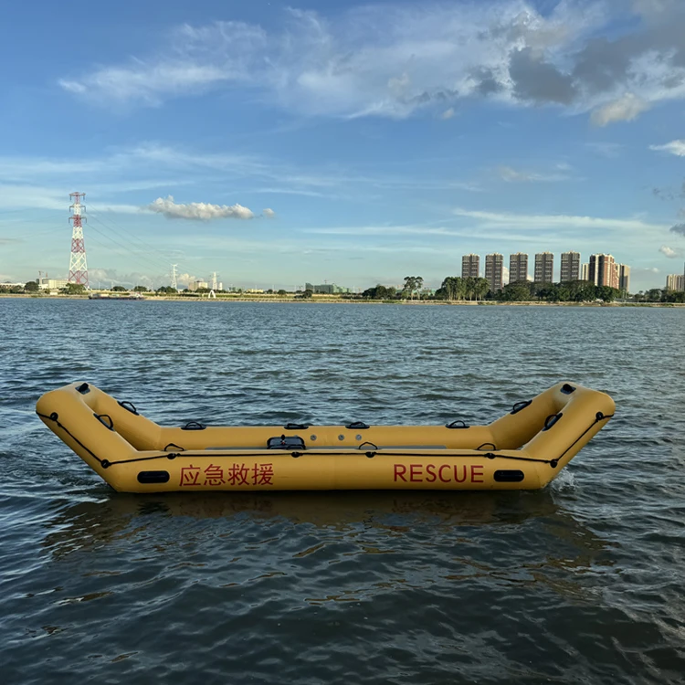 4.5m High Quality Rubber Inflatable Raft Good Quality Life Rafting Boat and Water Rescue Boat Hypalon Inflatable