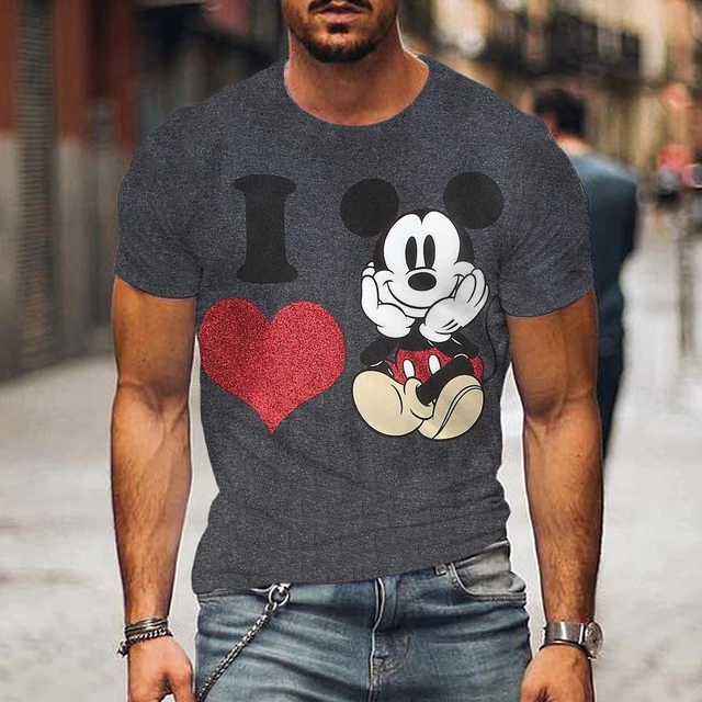 Mickey Mouse Show|mickey Mouse 3d Print T-shirt For Men - Polyester Short  Sleeve Tee