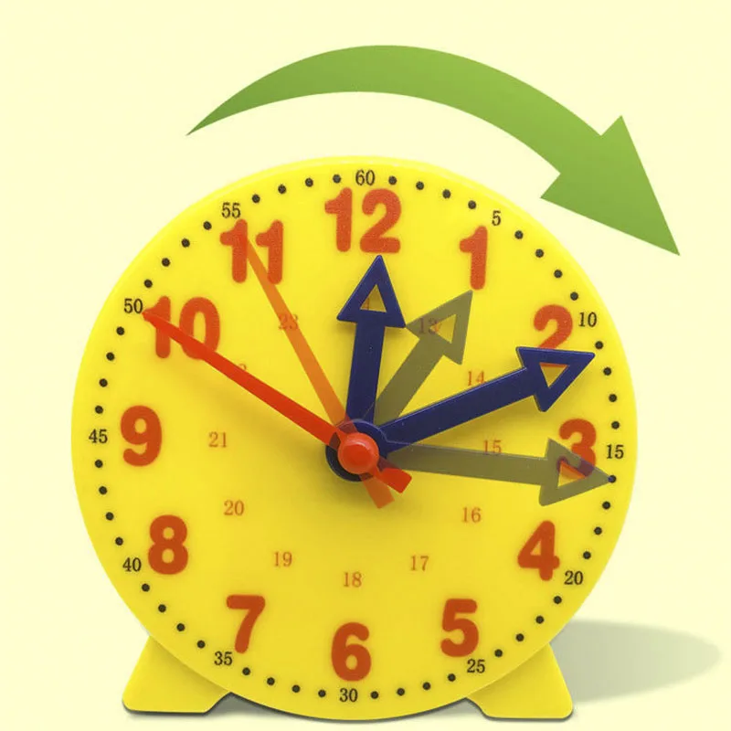 Children Montessori Clock Educational Toys Hour Minute Second Cognition Colorful Clocks Toys Kids Early Preschool Teaching Aids 3