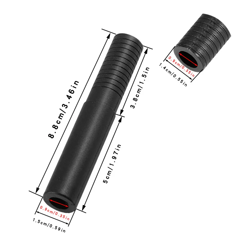 Golf Club Extenders Plastic Extension Rod for Steel Wood Shaft Putter Golf Club Butt Extender