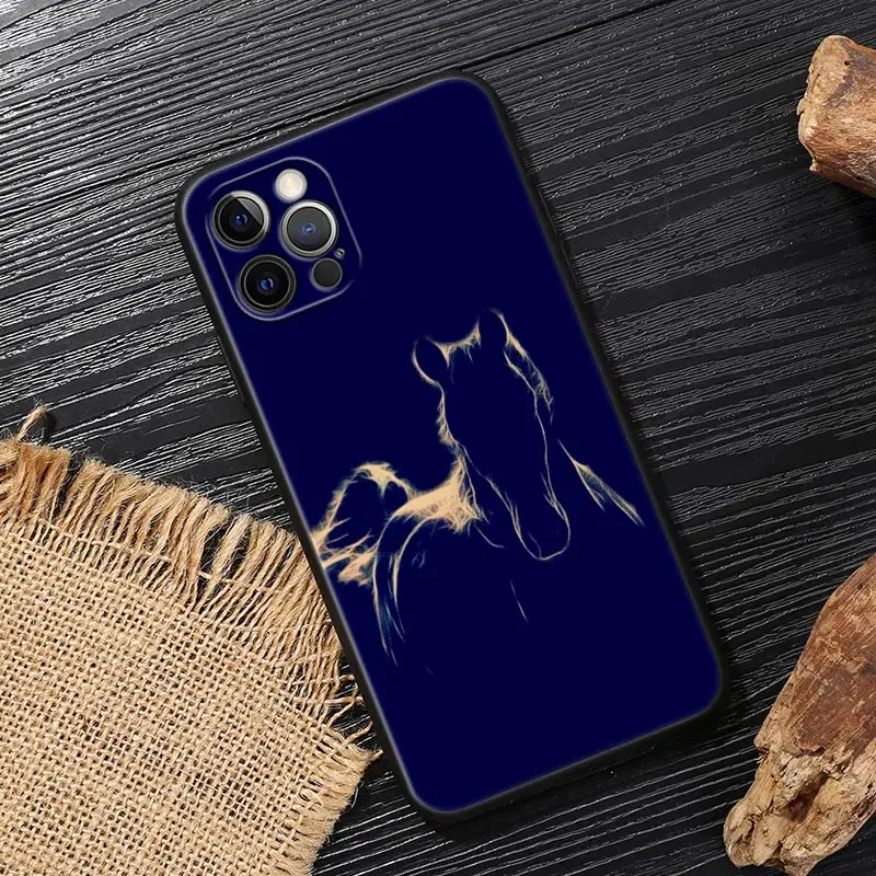 Galloping Horse Design Soft Phone Case Cover