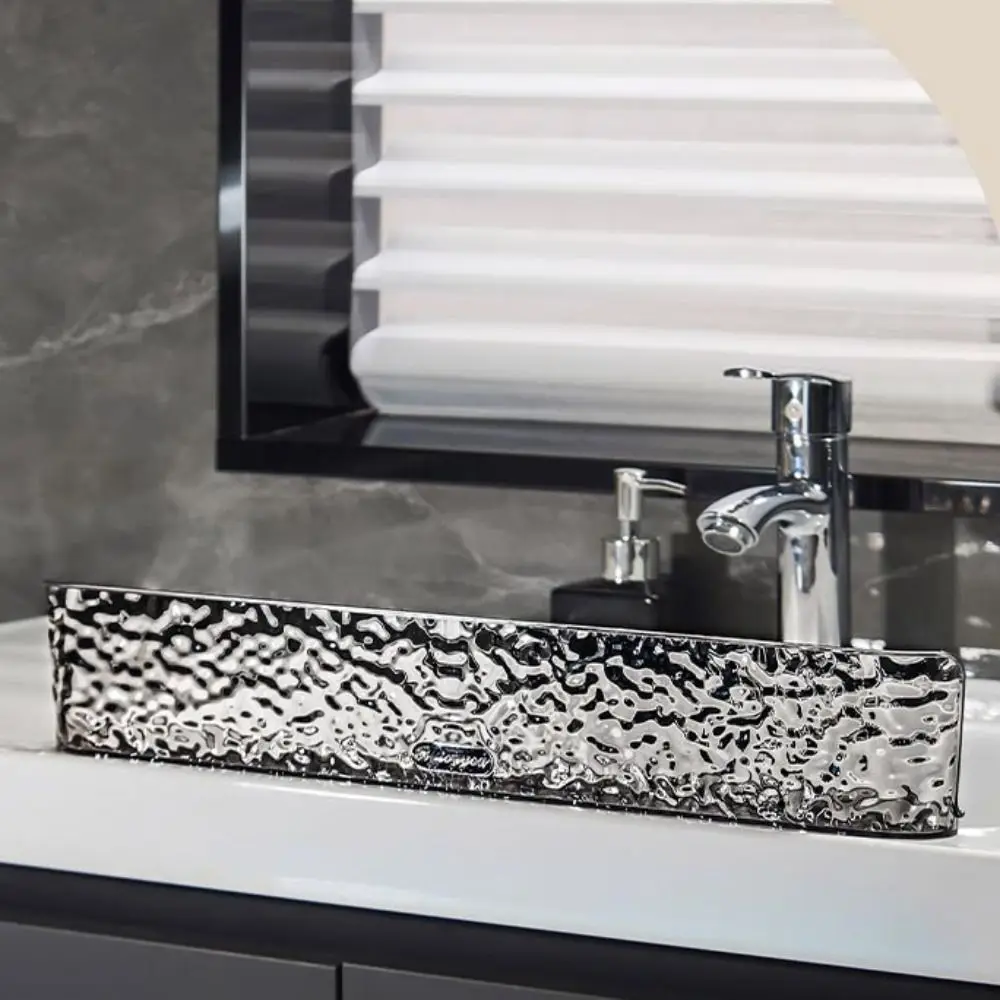 Plastic Sink Splash Guard water ripple Heightenin Sink Guard Baffle Plate Leakage hole Reusable Kitchen Countertop Bar Kitchen