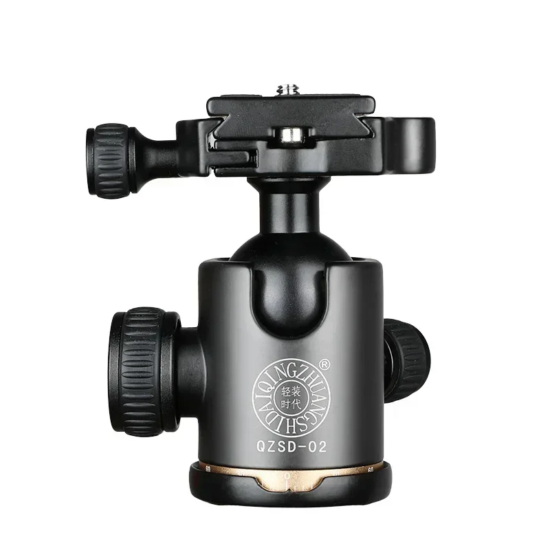 Camera Tripod Ball Aluminum 360 Degree Panoramic Swivel Head with Quick Release Plate for DSLR Cameras SOONPHO QZSD-02