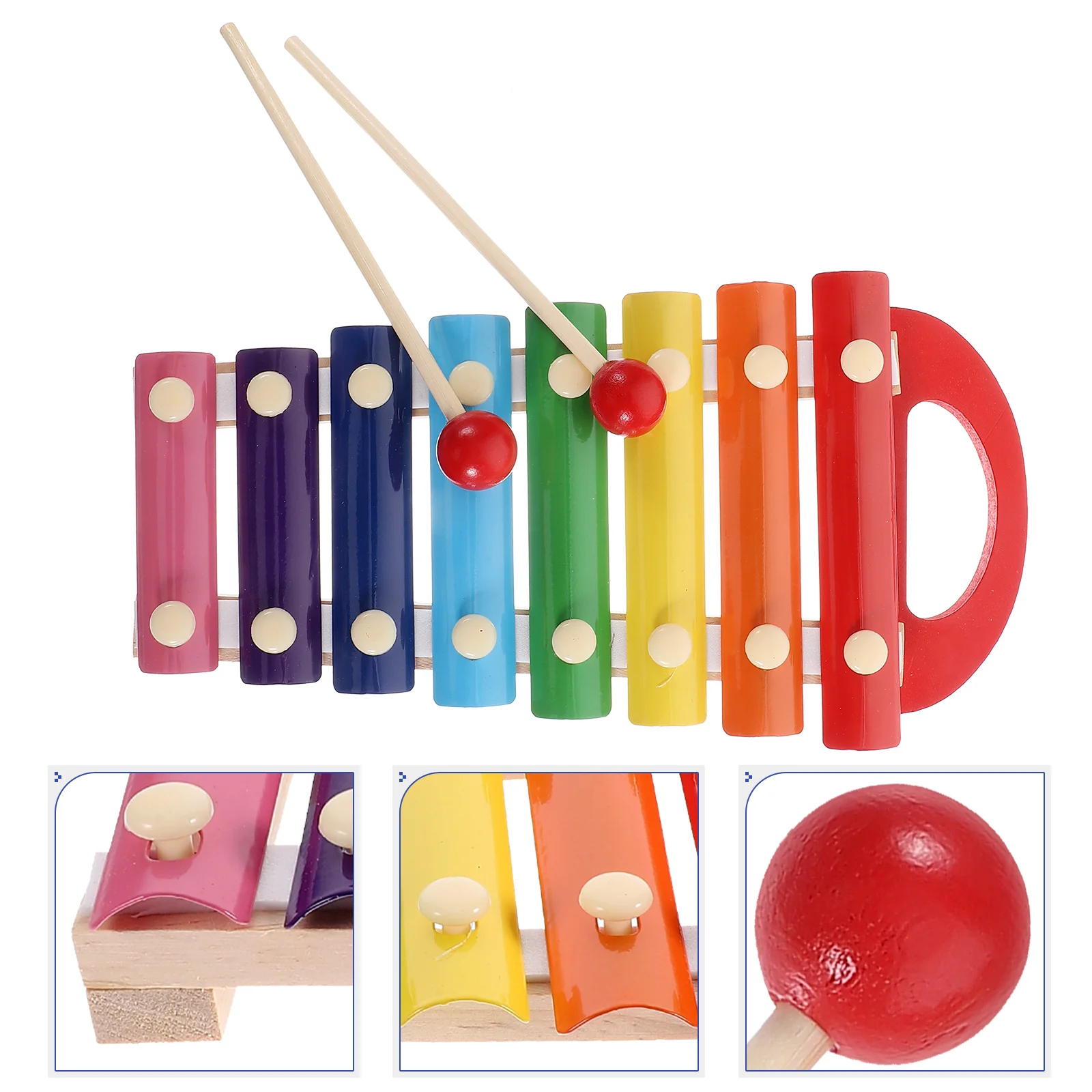 

Childrens Toys Kids Musical Instruments Mallets Percussion Xylophone Knocking Piano Wooden