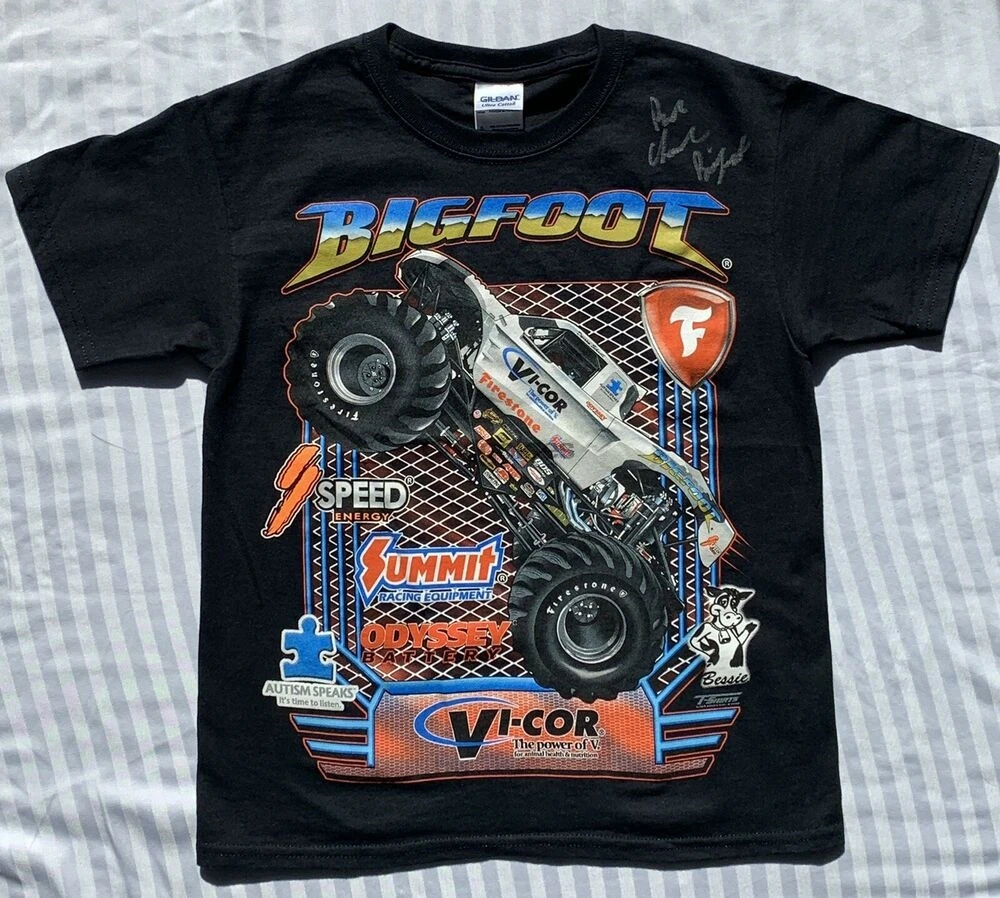 bigfoot monster truck t shirt