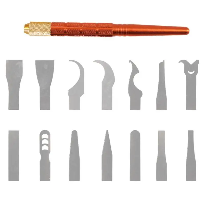 

Wood Glue Scraper 14-In-1 Motherboard Repair Tool Utility Tool For Soldering Repair Mobile Phone Repair DIY Art Work Drone