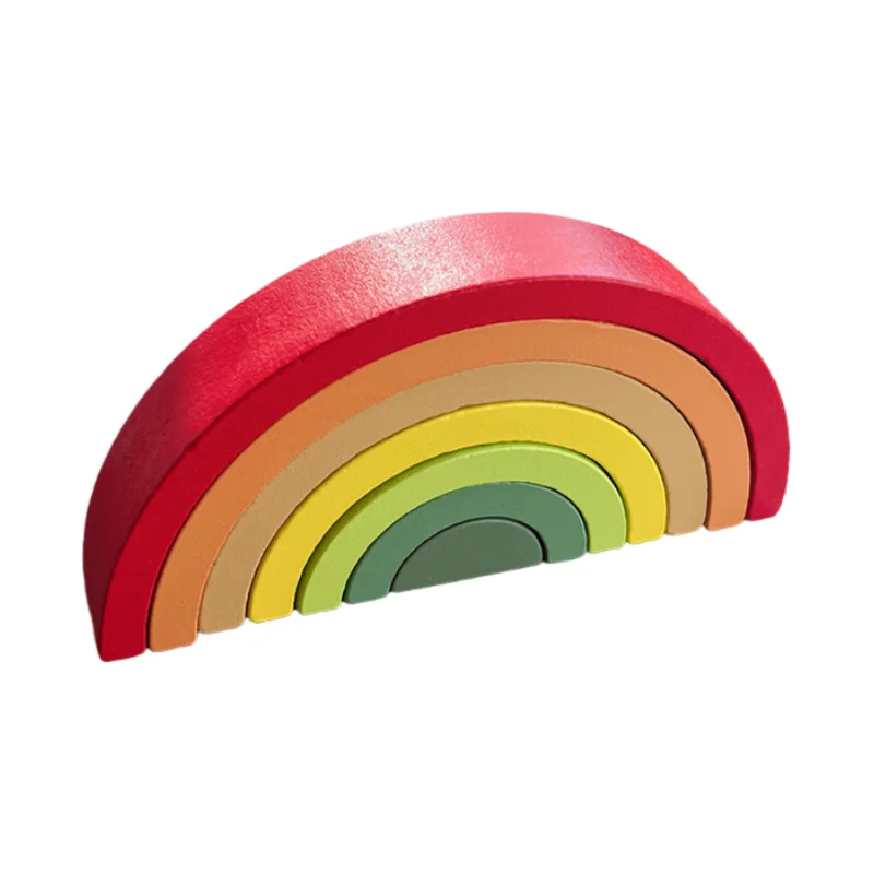 مجموعات ألعاب تعليمية مونتيسوري جسر قوس قزح اللبنا...