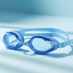 Unisex Professional Waterproof Anti-Fog UV Protection Swim Goggles (Blue Clear Lens)
