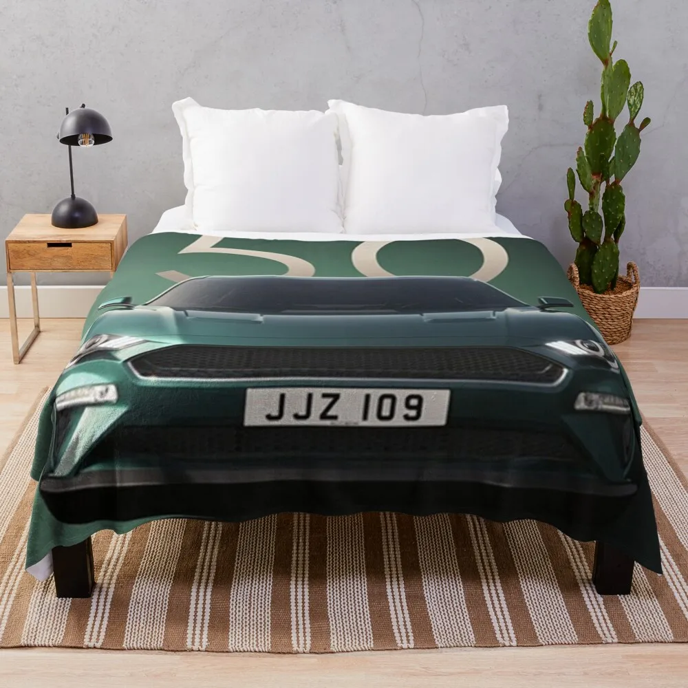 

Ford Bullitt Mustang Special Edition Throw Blanket Hairy Blankets Fluffy Blankets Large Blankets For Bed