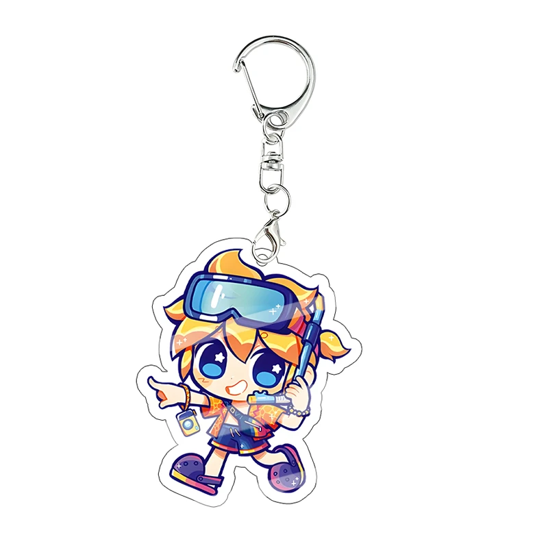 Kawaii Anime Cartoon Acrylic Keychain Pendant - Cute Bag Charm & Birthday Gift