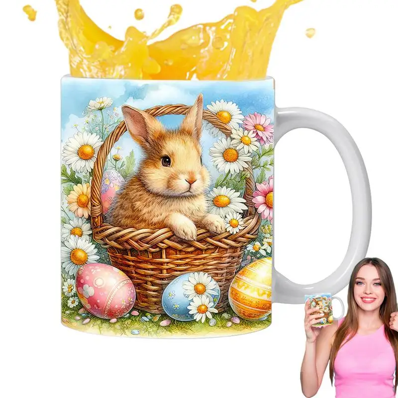 

Кофейная кружка в виде кролика, кофейная кружка с милым Кроликом, дизайнерские весенние кофейные кружки с рисунком кролика, красивая кружка для влюбленных кроликов, безопасная для микроволновки